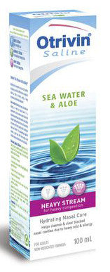 OTRIVIN SEA WATER & ALOE HEAVY 100ML - Queensborough Community Pharmacy