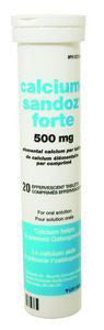 CALCIUM-SANDOZ FORTE 500MG 20'S - Queensborough Community Pharmacy