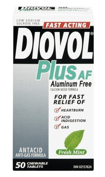 DIOVOL TABS PLUS MINT ALM FREE 50'S - Queensborough Community Pharmacy