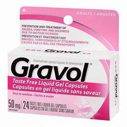 GRAVOL LIQUID GEL 50MG 24'S - Queensborough Community Pharmacy