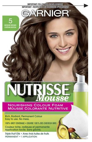 GARNIER NUTRISSE MOUSSE MEDIUM BROWN #5 - Queensborough Community Pharmacy