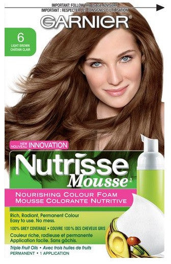 GARNIER NUTRISSE MOUSSE LIGHT BROWN#6 - Queensborough Community Pharmacy