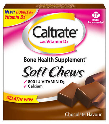 CALTRATE 600+D SOFT CHEWS CHOC 60'S - Queensborough Community Pharmacy