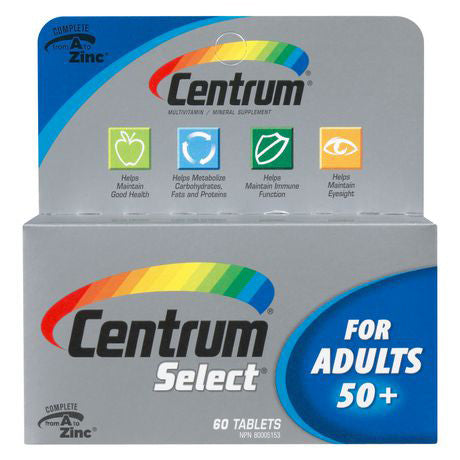 CENTRUM SELECT FOR ADULTS 50+ 60'S - Queensborough Community Pharmacy