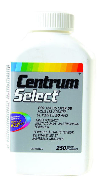CENTRUM SELECT 50+ TABS 250'S - Queensborough Community Pharmacy