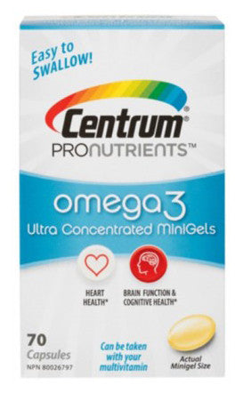 CENTRUM PRONUTRIENTS OMEGA 3 70'S - Queensborough Community Pharmacy