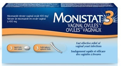 MONISTAT 3 DAY OVULE 400MG - Queensborough Community Pharmacy