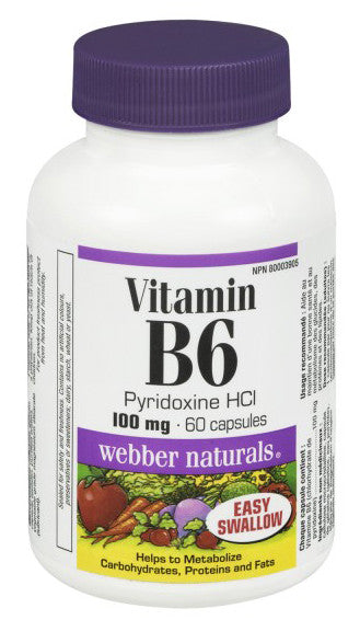 WEBBER B6 100MG CAPS 60'S - Queensborough Community Pharmacy