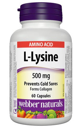 WEBBER L-LYSINE CAPS 500MG 60'S - Queensborough Community Pharmacy