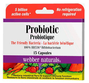 WEBBER PROBIOTIC BLISTER PACK 15'S - Queensborough Community Pharmacy