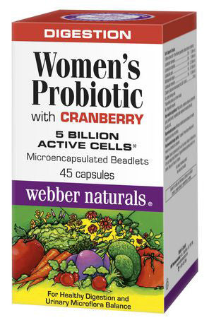 WEBBER WOMENS PROBIOTIC W/CRAN 45'S - Queensborough Community Pharmacy