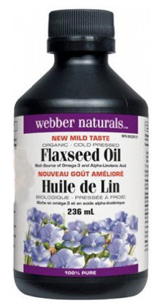 WEBBER FLAXSEED OIL 236ML - Queensborough Community Pharmacy