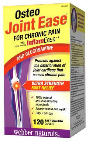 WEBBER OSTEO JOINT EASE GLUCOS 120'S - Queensborough Community Pharmacy