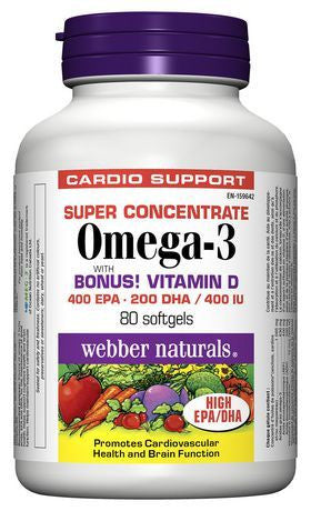 WEBBER OMEGA 3 SUPER + VITAMIN SOFTGELS 80'S - Queensborough Community Pharmacy