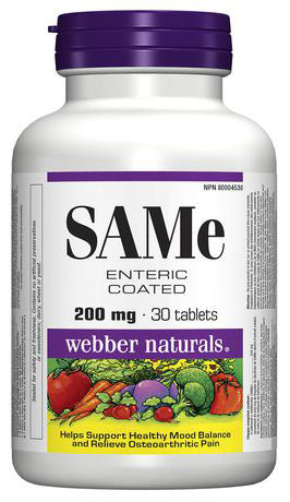 WEBBER SAM-E ENTERIC COAT 200MG 30'S - Queensborough Community Pharmacy