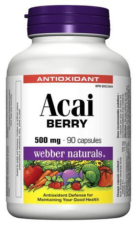 WEBBER ACAI BERRY 500MG 90'S - Queensborough Community Pharmacy