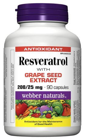 WEBBER RESVERATROL+GRAPE SEED 90'S - Queensborough Community Pharmacy