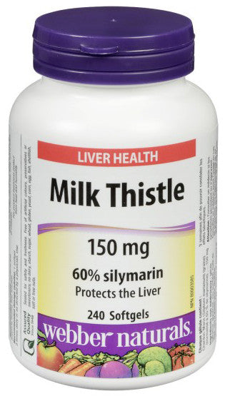 WEBBER MILK THISTLE 150MG 240'S - Queensborough Community Pharmacy