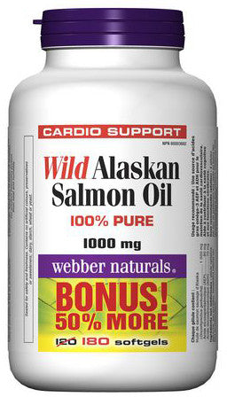 WEBBER WILD ALASKA SALMON OIL 120+60'S - Queensborough Community Pharmacy