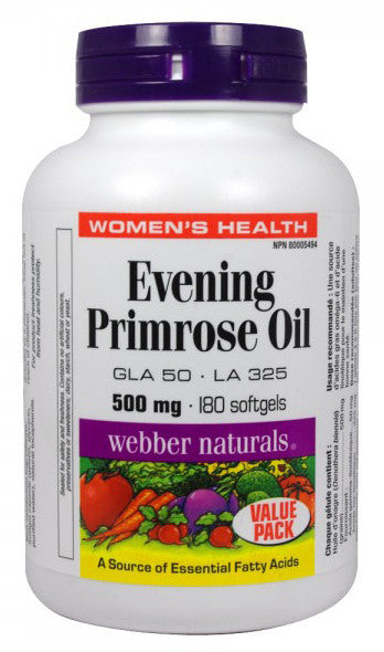 WEBBER EVE PRIMROSE OIL 500MG 180'S - Queensborough Community Pharmacy