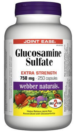 WEBBER GLUCOSAMINE 750MG 250'S - Queensborough Community Pharmacy