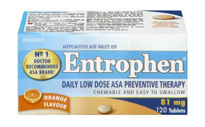 ENTROPHEN CHEWABLES 81MG 120'S - Queensborough Community Pharmacy