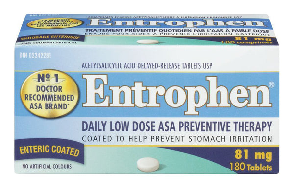 ENTROPHEN EC 81MG 180'S - Queensborough Community Pharmacy