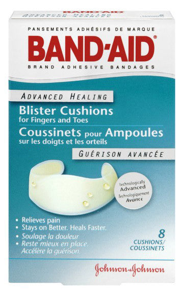 J&J BAND-AID ADV HEAL BLISTER FINGER/TOE 8'S - Queensborough Community Pharmacy