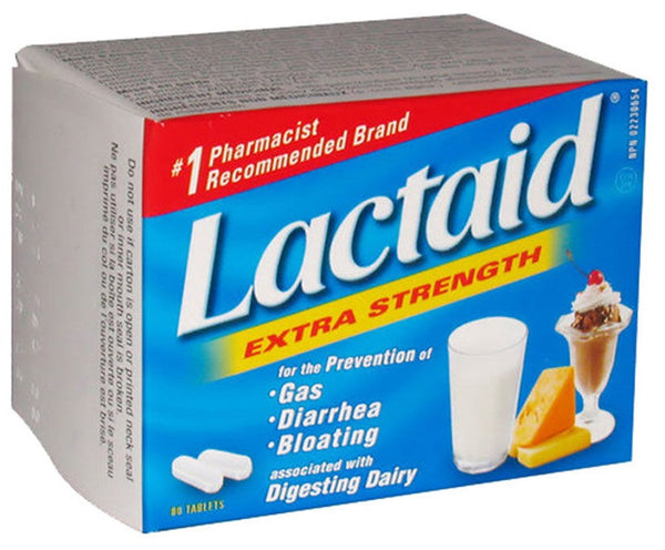 LACTAID TABS X-STR 80'S - Queensborough Community Pharmacy