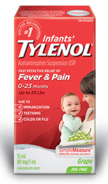 TYLENOL INFANT DYE FREE WHITE GRAPE15ML - Queensborough Community Pharmacy