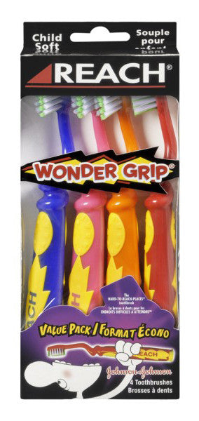 REACH WONDER GRIP T/B VALUE PACK 4'S - Queensborough Community Pharmacy