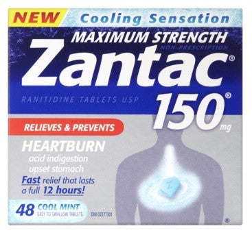 ZANTAC 150 TABS COOL MINT 48'S - Queensborough Community Pharmacy