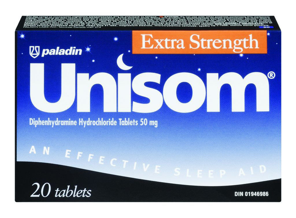 UNISOM SLEEP AID X-STR 50MG 20'S - Queensborough Community Pharmacy