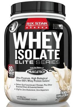 SIX STAR WHEY ISOLATE VANILLA 2LBS - Queensborough Community Pharmacy