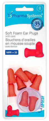 EAR PLUGS SOFT FOAM 8'S PS835 - Queensborough Community Pharmacy