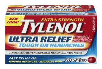 TYLENOL TABS ULTRA RELIEF 20'S - Queensborough Community Pharmacy