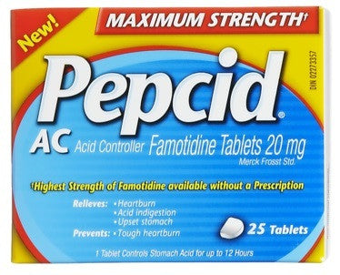 PEPCID AC MAX STRENGTH 25'S - Queensborough Community Pharmacy