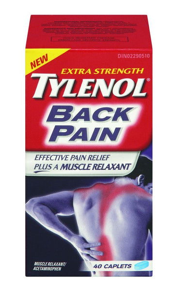 TYLENOL BACK PAIN CAPLETS 40'S - Queensborough Community Pharmacy