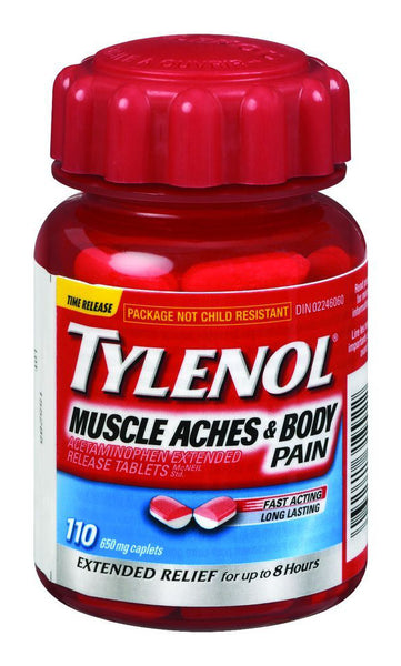 TYLENOL MUSCLE & BACK PAIN 110'S - Queensborough Community Pharmacy