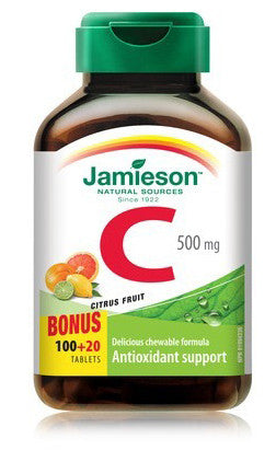 JAMIESON VIT C 500MG 100+20'S - Queensborough Community Pharmacy