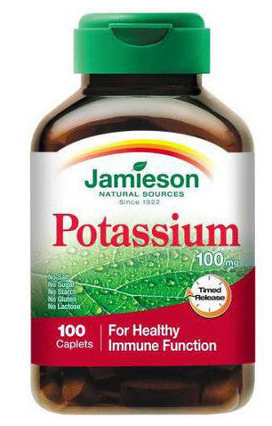 JAMIESON POTASSIUM 100MG T/R 100'S - Queensborough Community Pharmacy