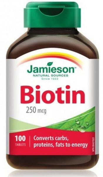 JAMIESON BIOTIN 250MCG 100'S - Queensborough Community Pharmacy