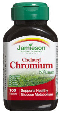 JAMIESON CHEL CHROMIUM 200MCG 100'S - Queensborough Community Pharmacy