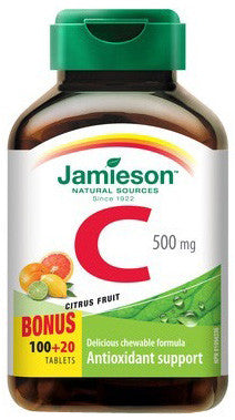 JAMIESON CHEW C 500MG CITRUS 100+20'S - Queensborough Community Pharmacy