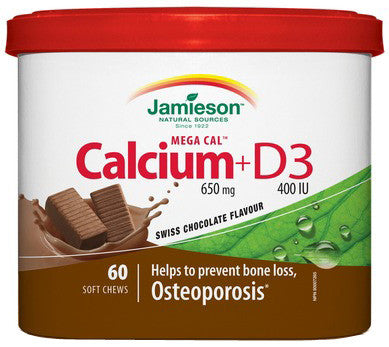 JAMIESON CALC SOFT CHEW CHOC 60'S - Queensborough Community Pharmacy