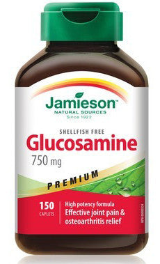 JAMIESON GLUCO SAMINE 750MG SHELLFISH FREE 150'S - Queensborough Community Pharmacy