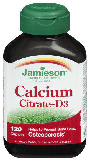 JAMIESON CALC CITRATE W/VIT D 120'S - Queensborough Community Pharmacy