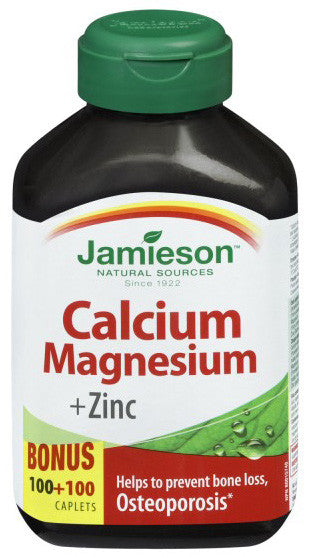 JAMIESON CALCIUM MAGNESIUM WITH ZINC 100+100'S - Queensborough Community Pharmacy