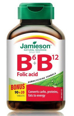 JAMIESON B6,B12 + FOLIC ACID 90+20'S - Queensborough Community Pharmacy