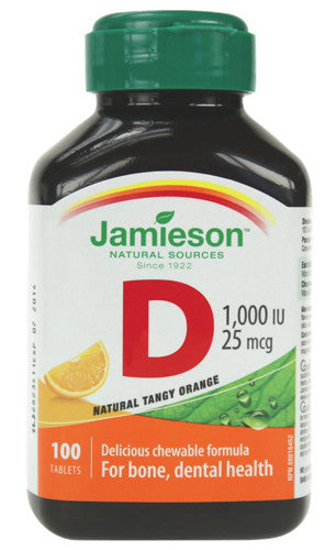 JAMIESON CHEW VIT D ORANGE 100'S - Queensborough Community Pharmacy